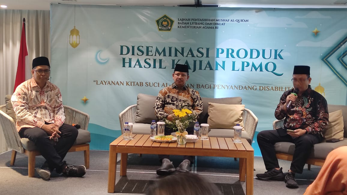Diseminasi Yogyakarta, Kepala LPMQ Sampaikan 12 Produk Layanan untuk Penyandang Disabilitas