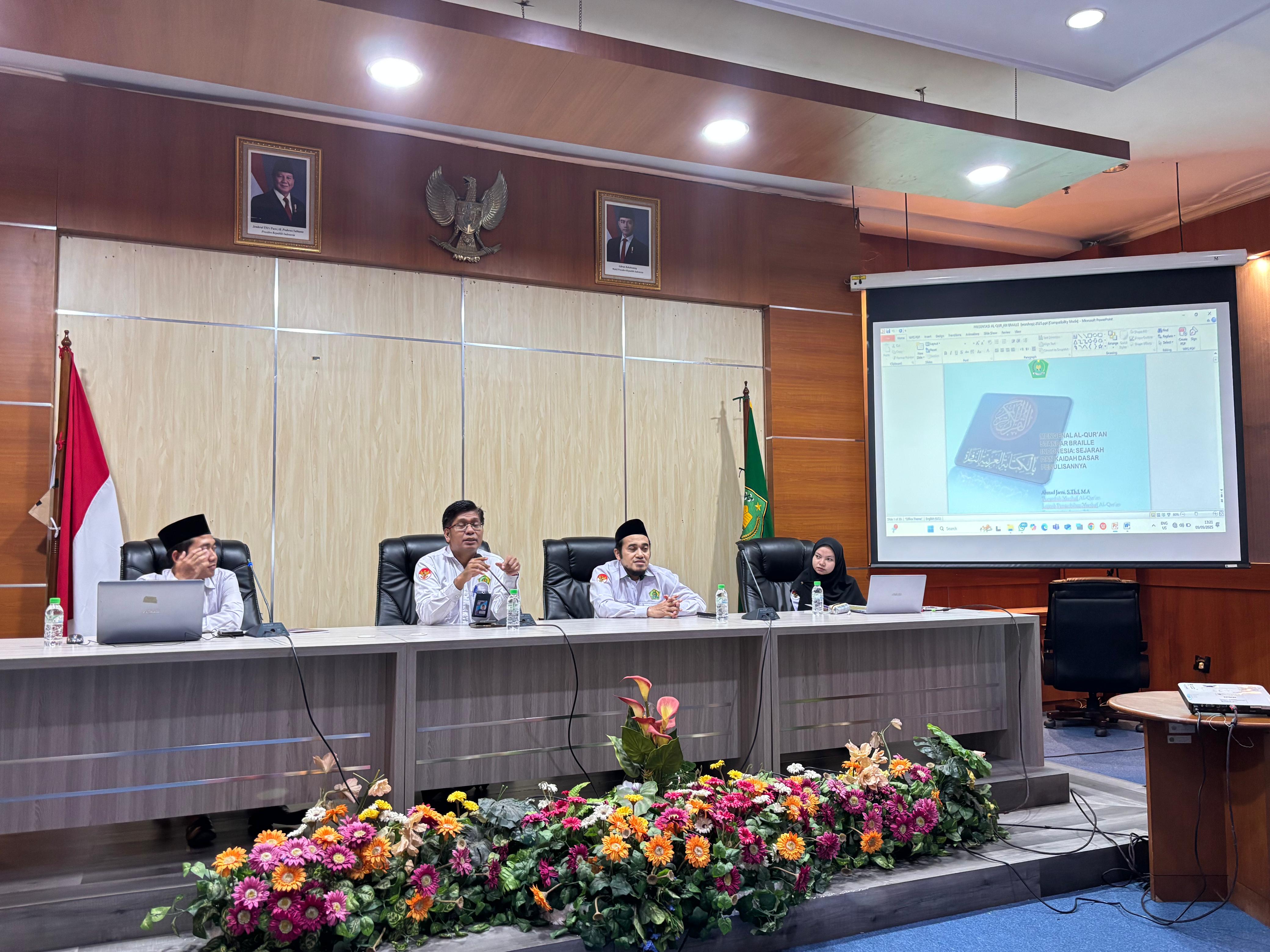 CPNS LPMQ Gelar Workshop Al-Qur’an Braille Edisi Penyempurnaan