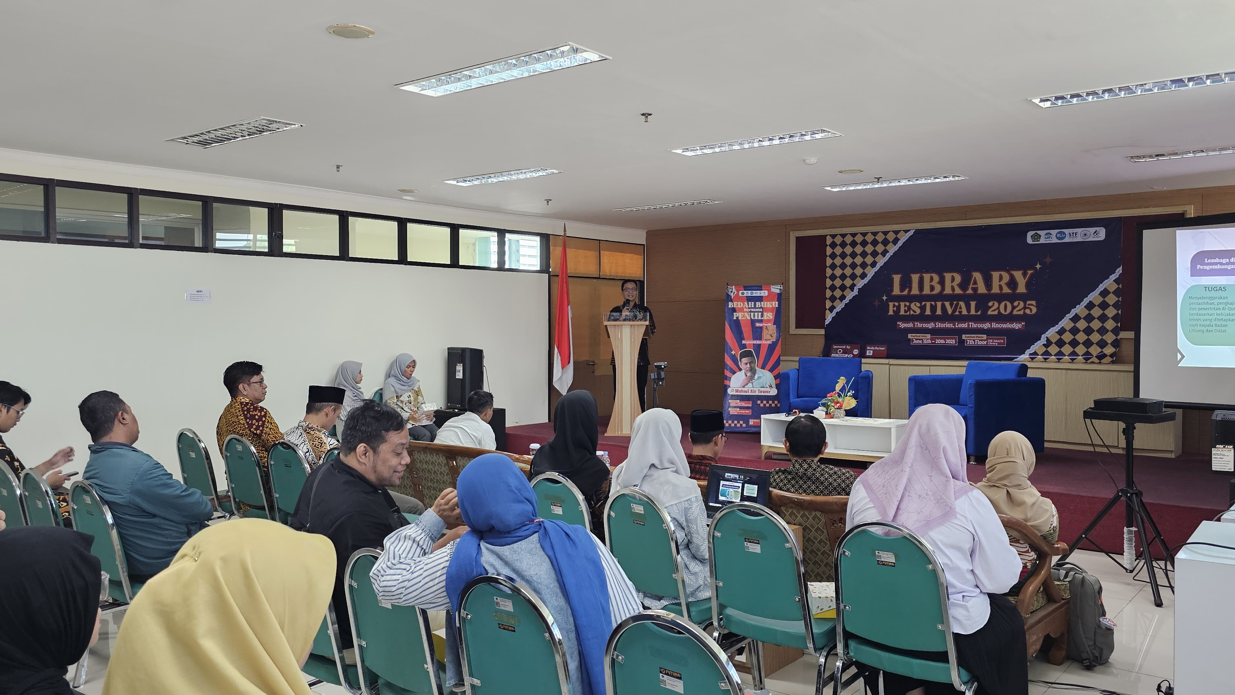 Talkshow Library Fest 2025 Hadirkan Kepala LPMQ Bahas Inovasi Digital dalam Penyebaran Literasi Al-Qur’an