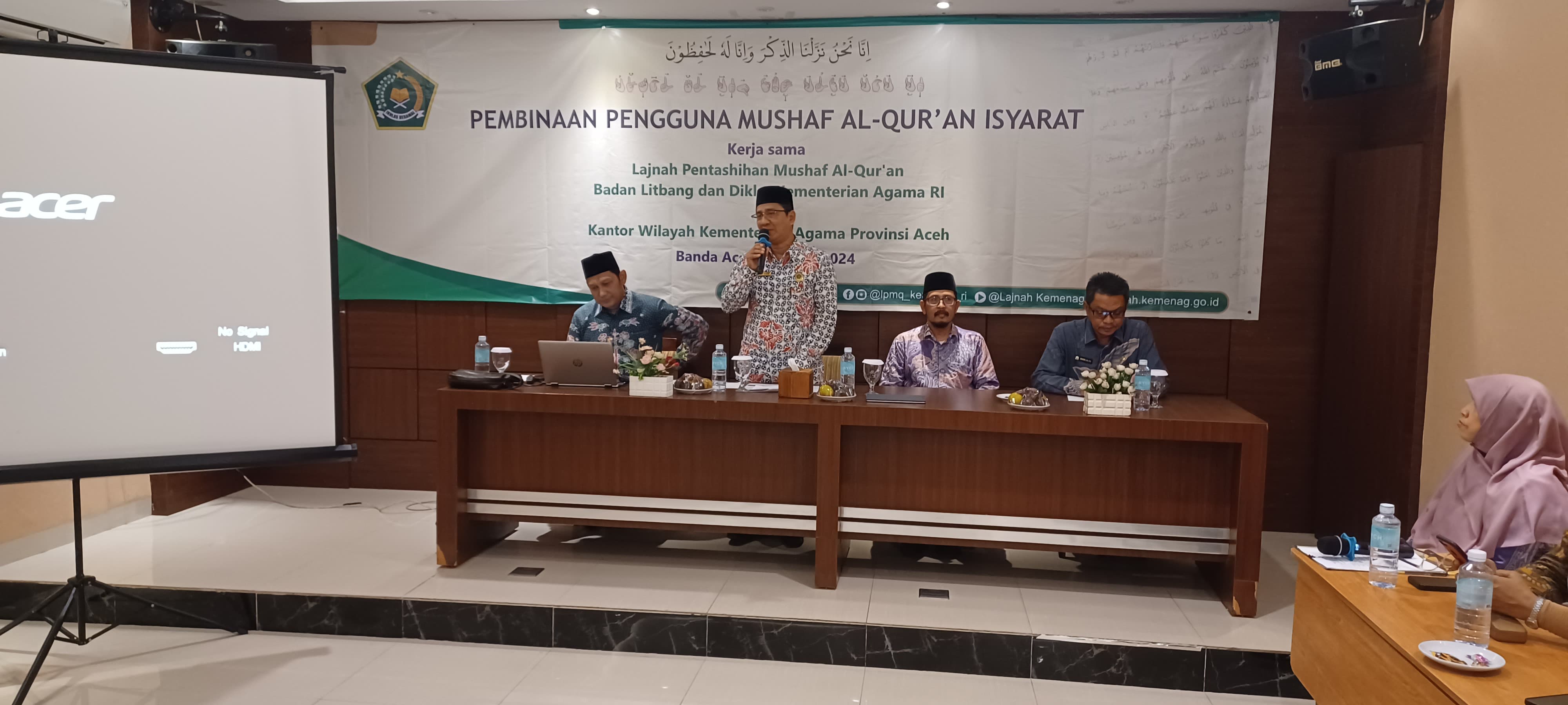 Buka Pembinaan Mushaf Isyarat, Khairul Azhar Apresiasi Komitmen LPMQ pada Kelompok Difabel