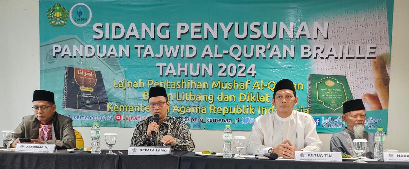 Kaban Litbang dan Diklat Kemenag Apresiasi Penyusunan Panduan Tajwid Braille