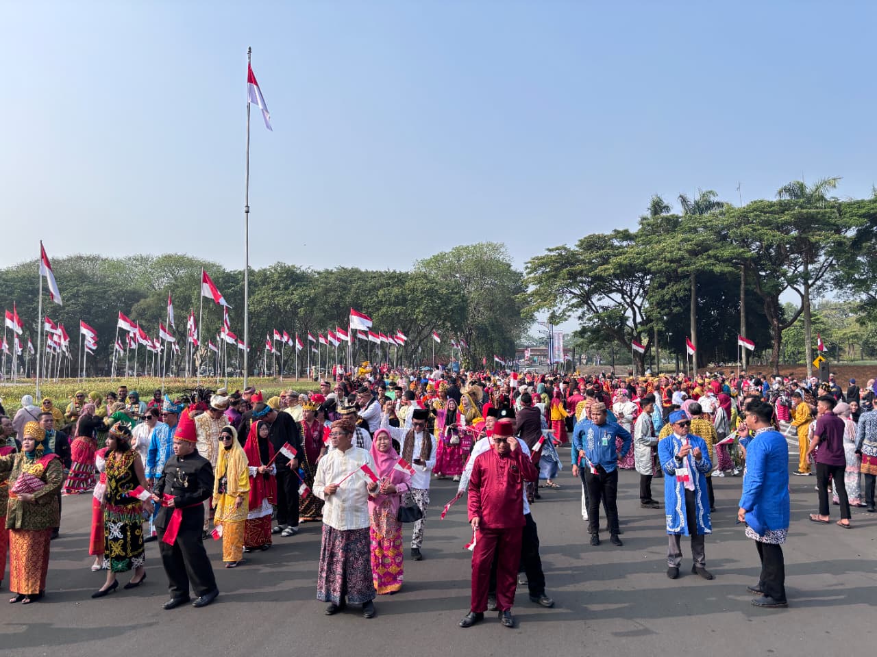 BQMI Turut Semarakkan Peringatan HUT ke-81 Kemerdekaan RI di TMII