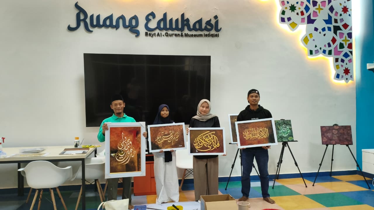 Workshop Kaligrafi Kontemporer BQMI Hadirkan Pengalaman Berkarya yang Seru dan Edukatif