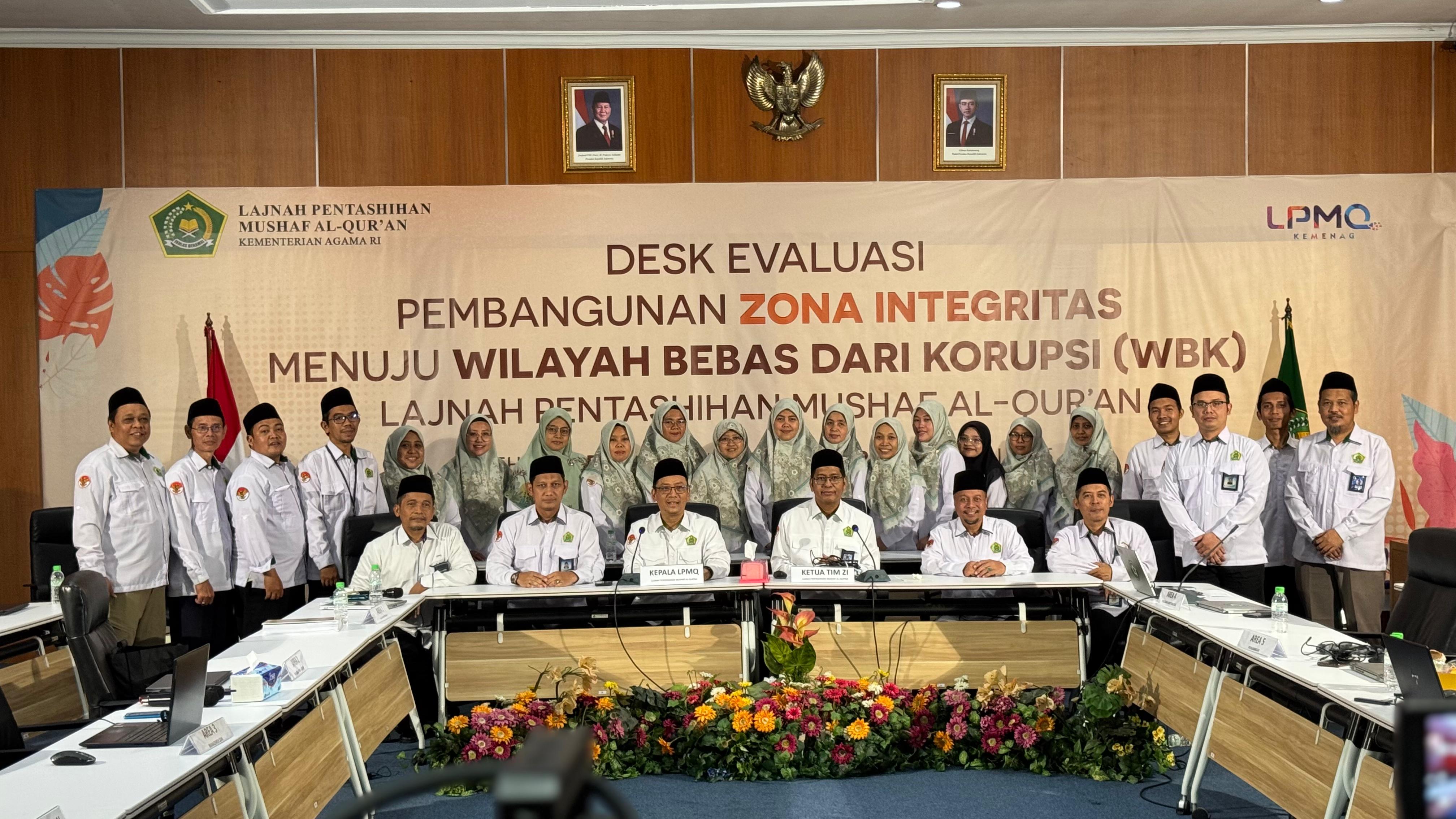 LPMQ Jalani Desk Evaluasi Pembangunan Zona Integritas Menuju WBK