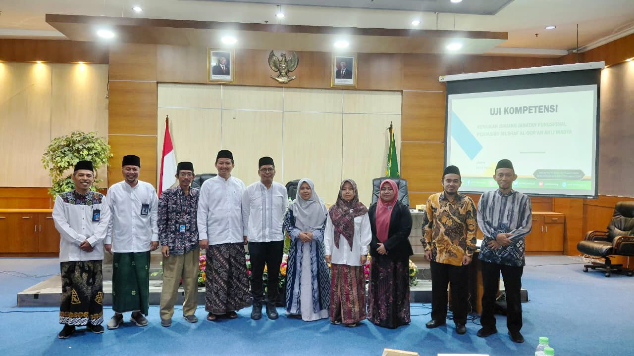 Pentashih Mushaf Al-Qur’an Ikuti Uji Kompetensi, Kepala LPMQ Tekankan Kejujuran dan Profesionalitas